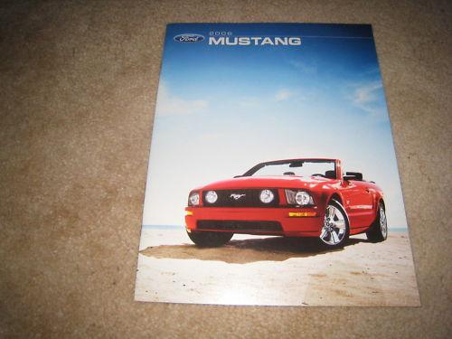 2006 ford mustang v6 gt deluxe premium sales brochure dealer catalog literature