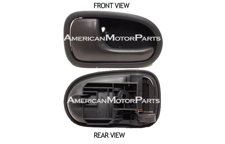 99-02 mazda protÉgÉ 5 dark gray housing, inside-front/rear door handle pair