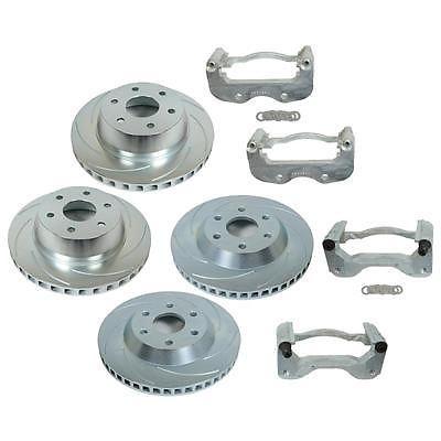 Summit racing brake upgrade big rotor front/rear slotted surface cadillac chevy