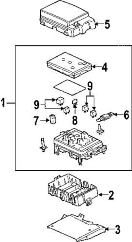 Chevrolet 15016745 genuine oem factory original relay