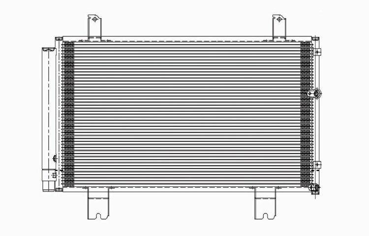 Replacement ac condenser parallel flow type 06-09 lexus is250 is350 8846053030