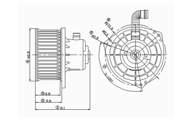 Replacement blower motor assembly nissan frontier sentra subaru impreza forester