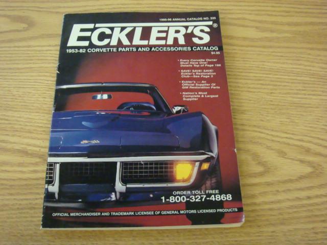 Eckler's 1995-96 annual catalog no. 335 corvette parts and accessories