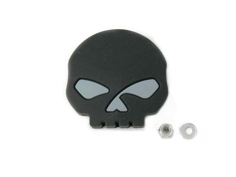 Black skull style brake pedal pad type fxst harley-davidsons