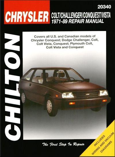 Chrysler colt, challenger, conquest, vista repair manual 1971-1989