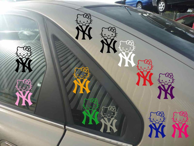 New york yankees decal yankees decal ny yankees decal cute hello kitty decal
