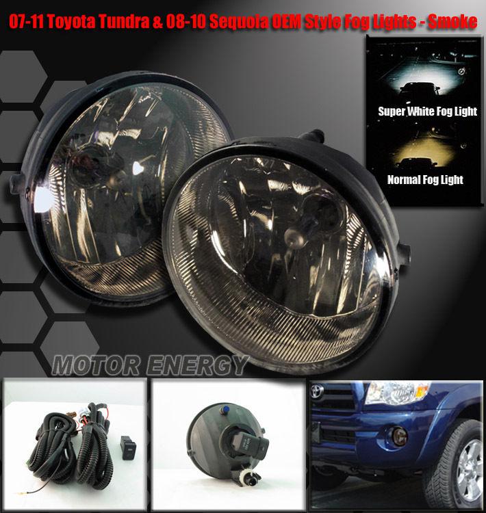 2007-2011 tundra/08-10 sequoia bumper fog lights smoke