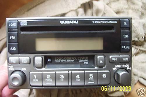 03 - subaru - wrx -  radio,cass 6cd changer in dash 