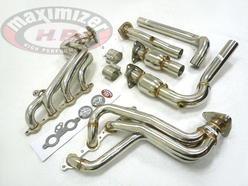 Maximizer steel exhaust header 99-05 gm hummer h2 gmc denali yukon 6.0