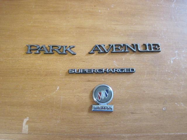 Buick park avenue factory rear emblems including supercharged