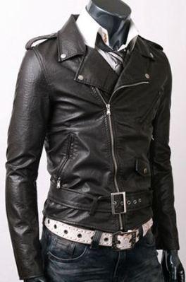 Men flap wali black color jacket motorcycle leather jacket biker rider jacket