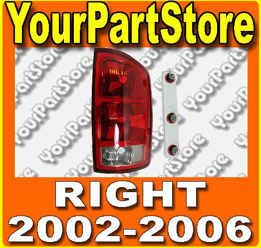 02 03 04 05 06 dodge ram pu pickup truck rear tail light lamp passenger right