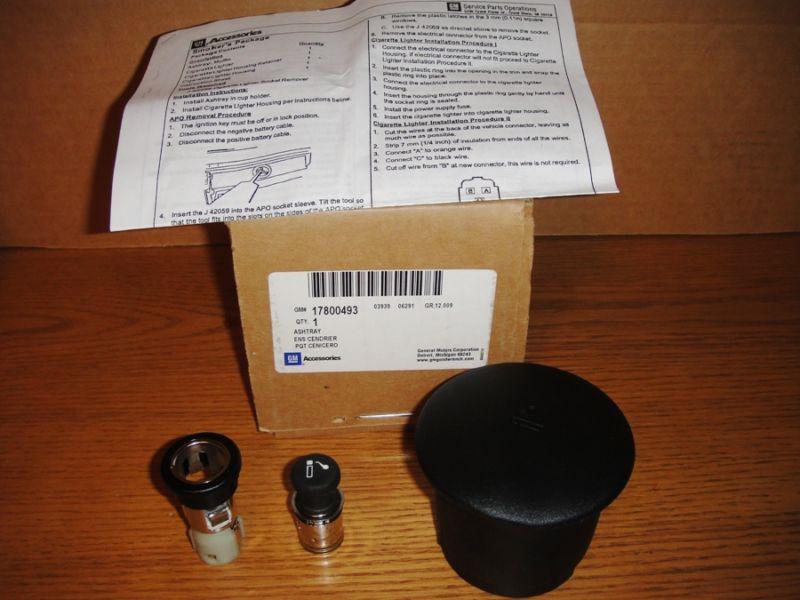 New oem gm smokers package includes ash tray and lighter 19214042