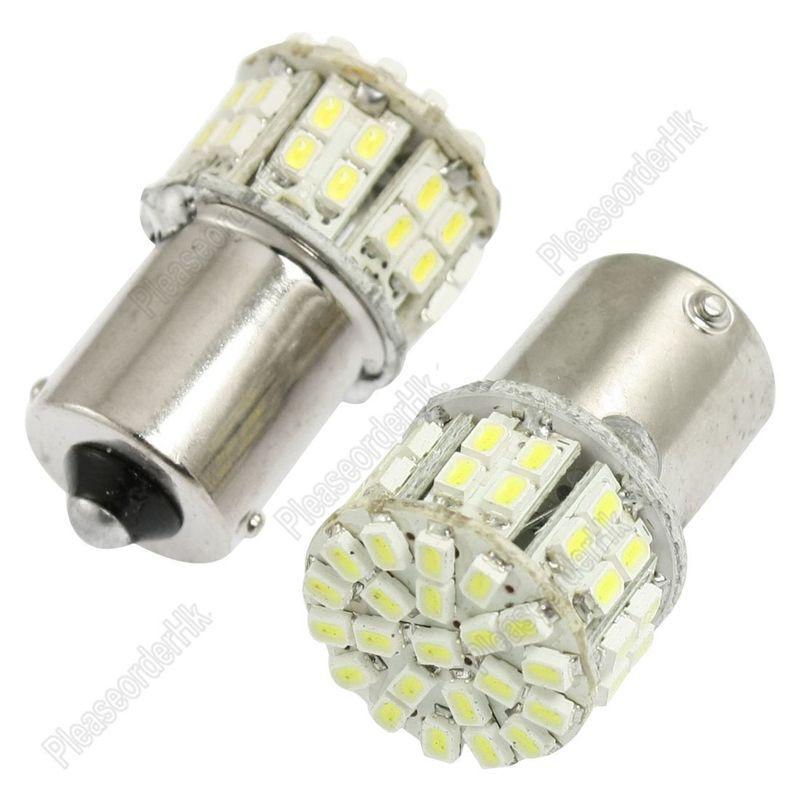 2x 1156 ba15s 50-led 1210 smd vehicle car turn tail side light bulb pure white