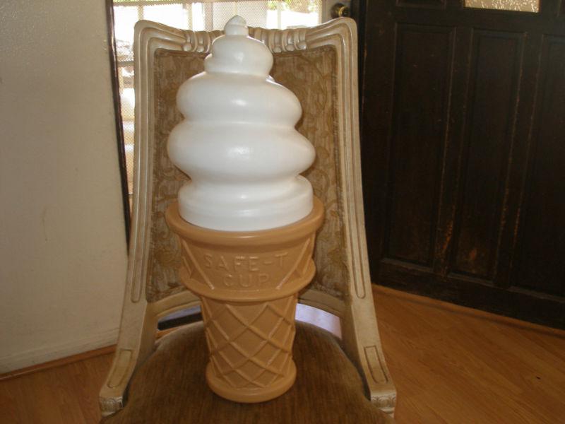 Giant 27'' ice cream cone/ coin bank (new)