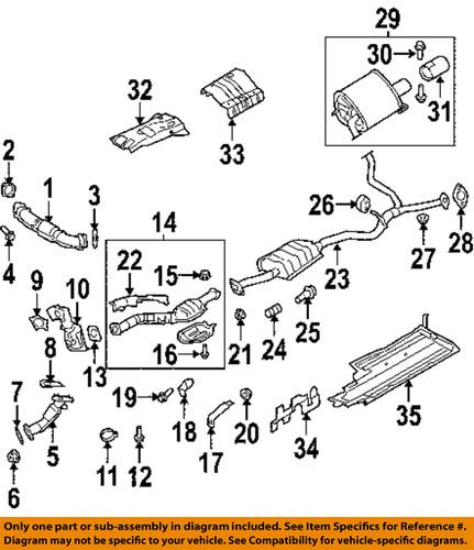 Subaru oem 44011ag000 catalytic converter gasket/catalytic converter  gasket