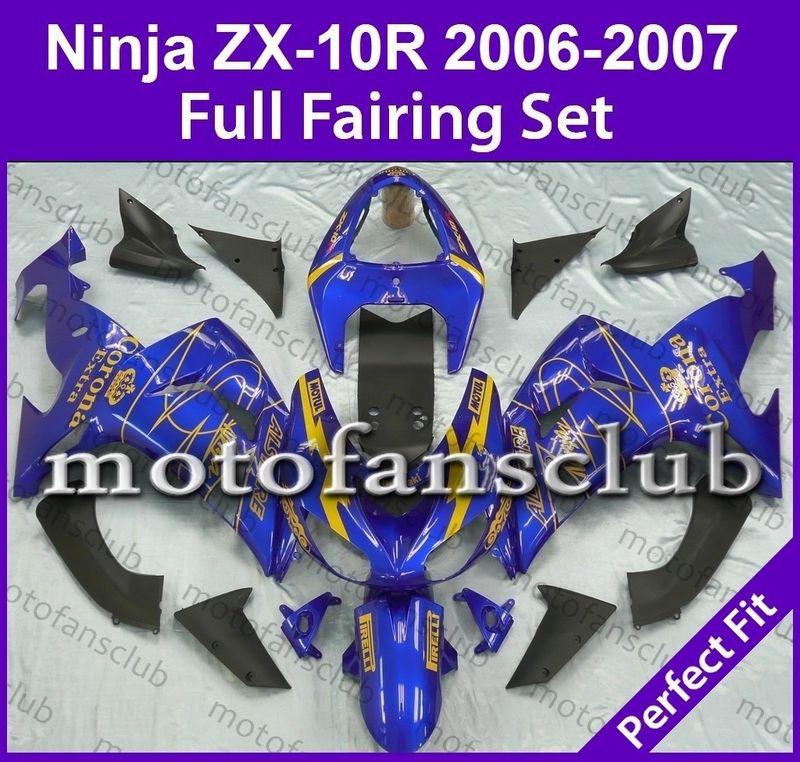 Fit kawasaki 06 07 zx 10r zx10r ninja 2006 2007 fairing bodywork plastics #13 c