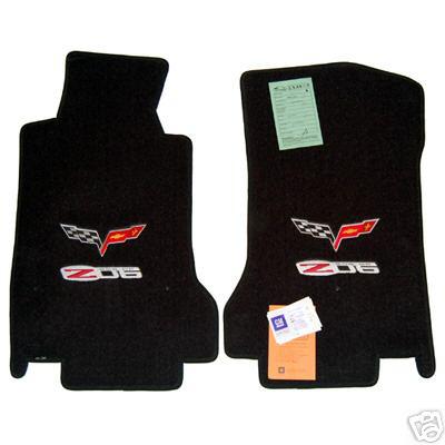 2006  -  2009 2010 2011 2012 2013  c6 z06 corvette floor mats dual logos custom