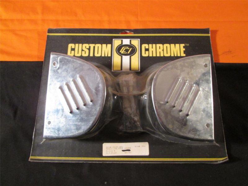 Custom chrome caliper cover for flt/flht '80-'83