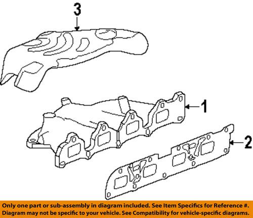 Gm oem 12622668 exhaust manifold gaskets/exhaust manifold gasket