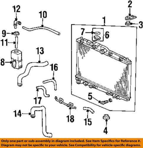 Acura oem 74171s87a00 radiator-radiator bracket