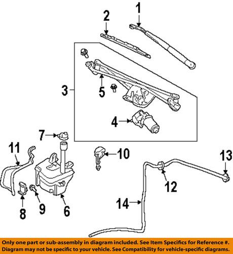 Ford oem f2tz17a601a wiper & washer-windshield-connector