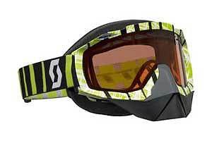 Scott hustle snowcross w/ silver chrome acs thermal lens adult goggles,arcade