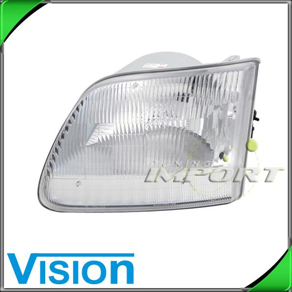 Driver side left l/h headlight lamp assembly 1997-2004 ford f150 f250 lightduty