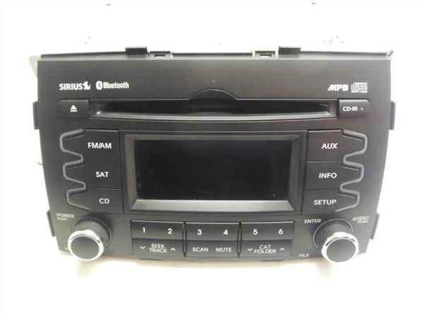 Kia sorento oem single disc cd mp3 bluetooth radio lkq