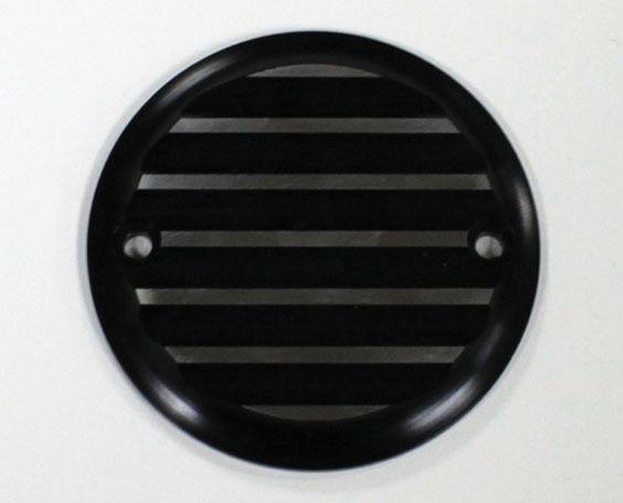 Joker machine points cover finned black anodized h-d big twin 84-99 xl 04-12