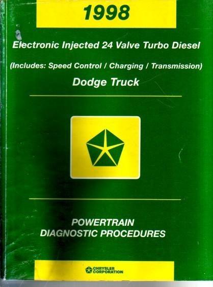 1998 dodge ram truck cummins turbo diesel service manual engine pcm diagnostics