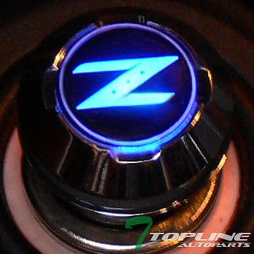 12v car power adapter 18mm blue led z logo emblem cigarette lighter nissan model