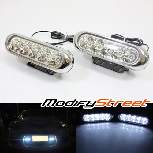 10 led bmw euro style daytime running lights bumper parking turn signal lamps