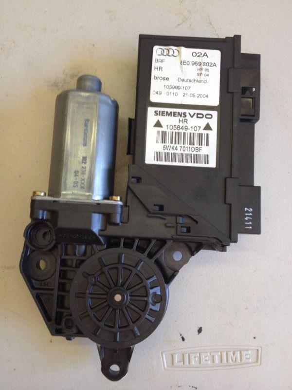 02 03 04 05 06 07 08 audi a4 s4 right rear window motor 8e0 959 802 a