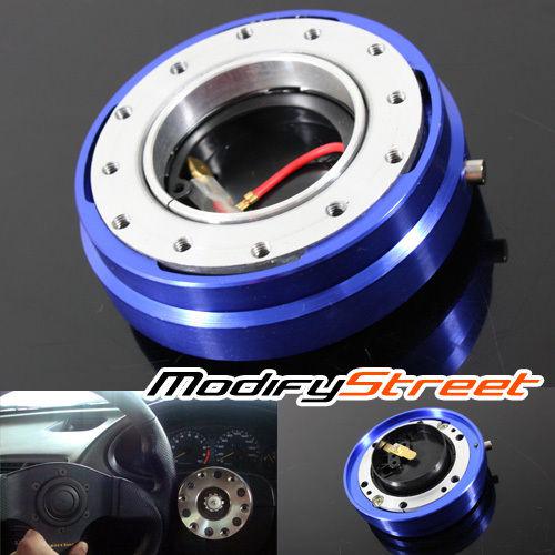 6-hole short ball bearing blue quick release for steering wheel hub boss adapter