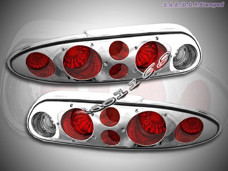 1993-2002 chevy camaro tail lights chrome g2 00 99 98 97 96