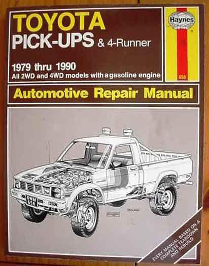  haynes toyota pickups/4runner service shop repair manual 1979-1990 2wd/4wd