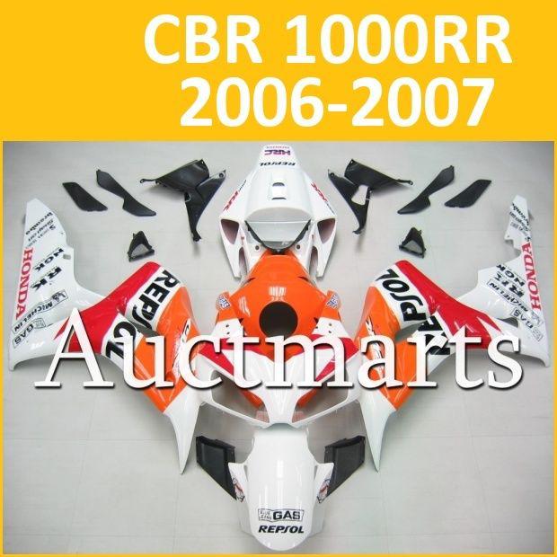 Fit honda 06 07 cbr1000rr cbr 1000 rr 2006 2007 fairing kit abs plastics b13 e39