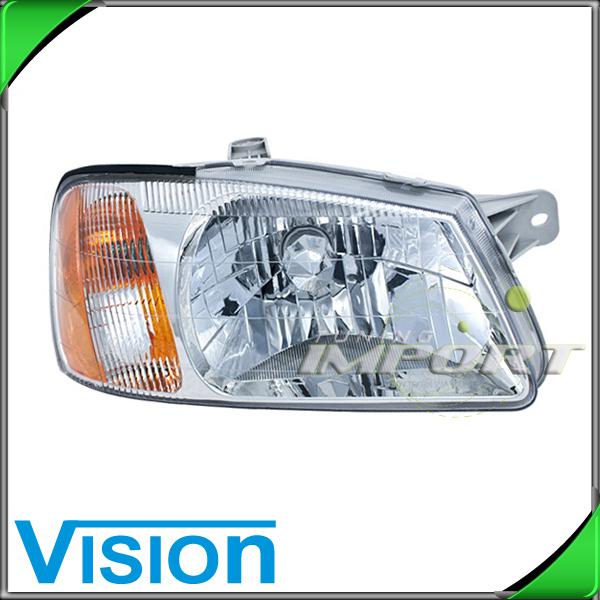 Passenger right side headlight lamp assembly fit 2000-02 hyundai accent gl gs l