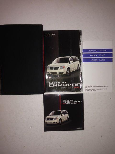 2010 dodge grand caravan owner's manual (user guide) with case and dvd