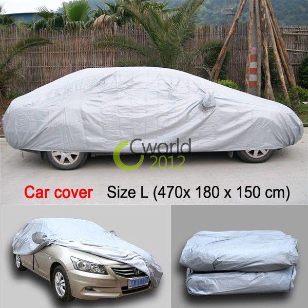 Full car cover silver coating waterproof  protection large size 470×180×150cm