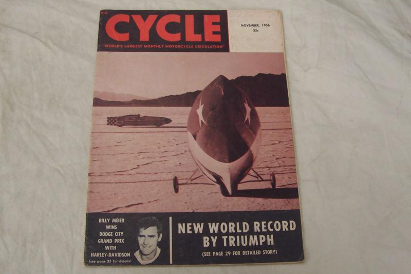 Cycle november 1956 scta  bmw ossa  ajs bsa norton isdt ajs matchless triumph 