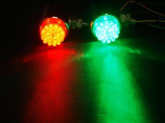 Led boat navigation light green/red for marine safety starboard searay bayliner