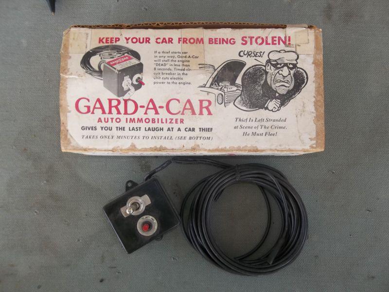 Guard a car alarm chevrolet ford dodge caddy rat rod hot rod vintage antique  
