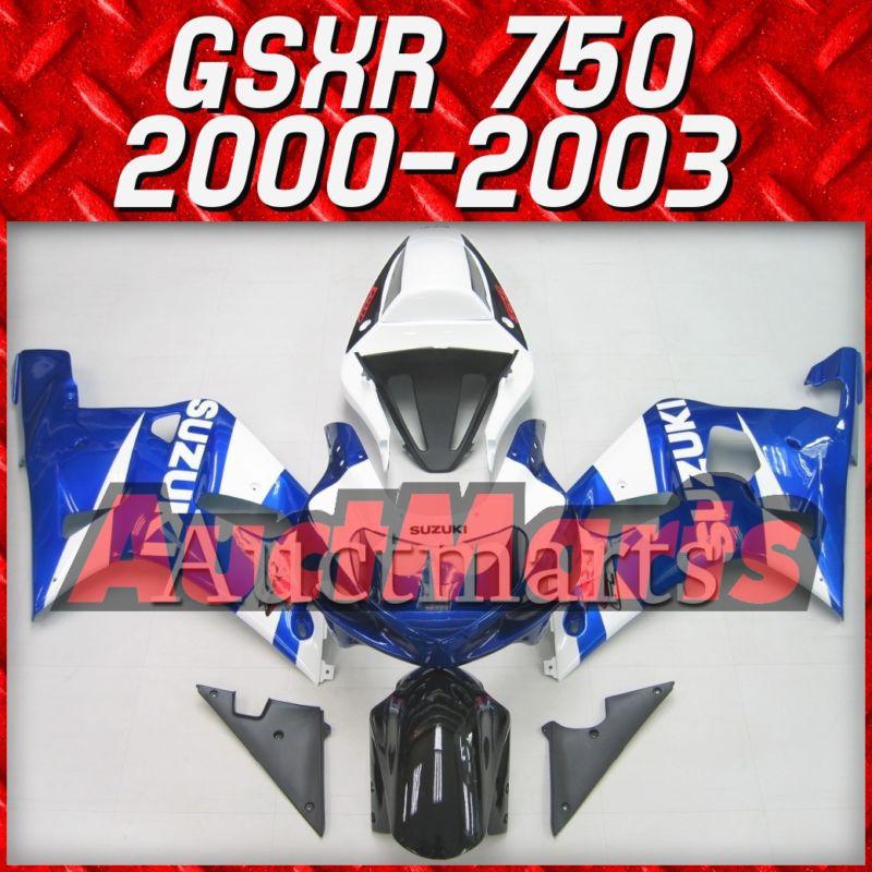 Fit suzuki 00 01 02 03 gsxr 750 gsx-r750 2000 2001 2002 2003 fairing k1 c10 b1