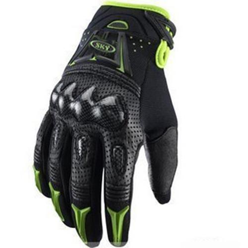 Green motorcyclemotocross sports riding racing cycling fullfinger bike gloves xl