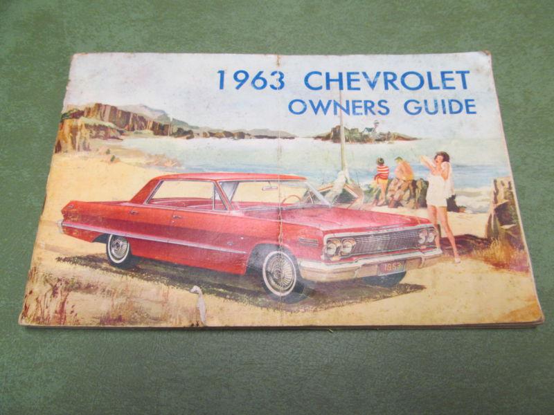 1963 chevrolet biscayne, belair,  impala owners guide / manual 3821487