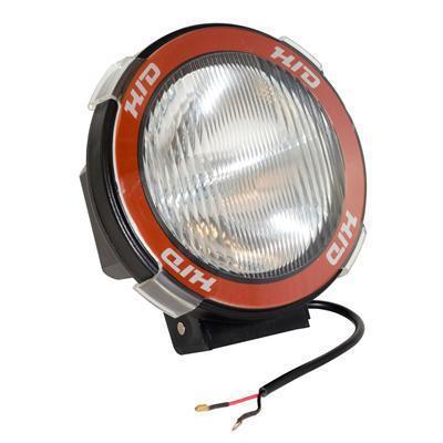 Rugged ridge hid off-road light each 35w round 5" dia clear lens 1520504