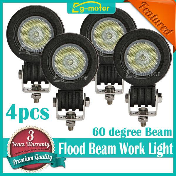 10w cree led work light 1000lm modular flood beam car moto bike lamp dc12v/24v