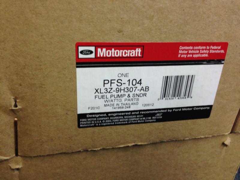 Motorcraft pfs-104 electric fuel pump-fuel pump & sender assembly